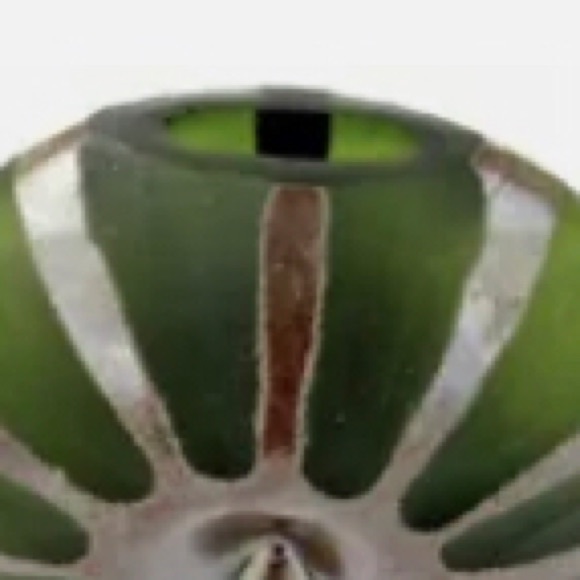 Stunning Murano Italy🇮🇹 One Of A Kind Art Glass Battuto Iridescent Studio Vase - Picture 2 of 3